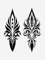 tribal tatuagem Projeto elemento vetor