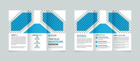 profissional corporativo moderno mínimo o negócio triplo folheto Projeto modelo livre vetor
