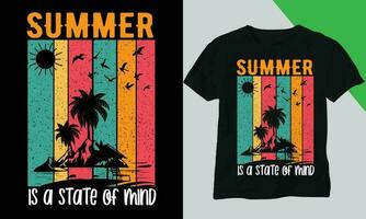 verão é uma Estado do mente t camisa Projeto vetor