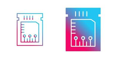 ícone de vetor de chip exclusivo