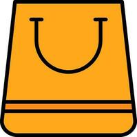 design de ícone vetorial de sacola de compras vetor