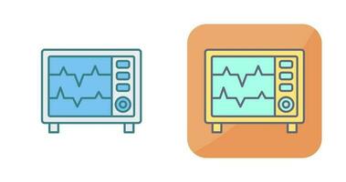 ícone de vetor de monitor de frequência cardíaca