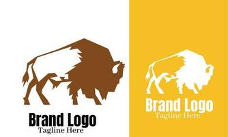 búfalo logotipo vetor, marca identidade emblema vetor