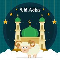 eid al adha background vetor
