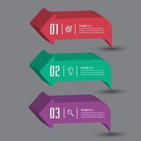 infográficos modernos de banner de modelo de caixa de texto vetor