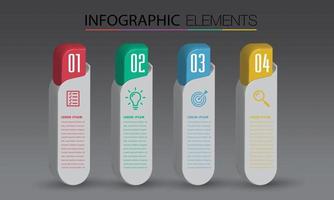 infográficos modernos de banner de modelo de caixa de texto vetor