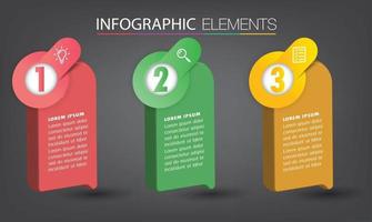 infográficos modernos de banner de modelo de caixa de texto vetor