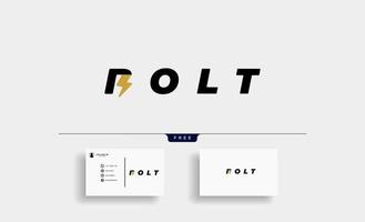 ilustração do ícone do bolt logo vector design