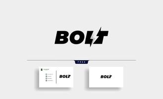 ilustração do ícone do bolt logo vector design