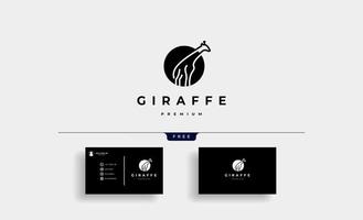 ilustração em vetor girafa logotipo ícone design