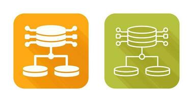 ícone de vetor de dados estruturados