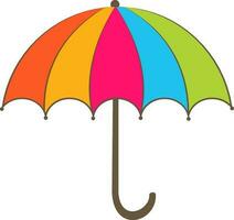 colorida aberto guarda-chuva vetor ilustração.