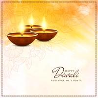 Fundo religioso feliz elegante abstrato de Diwali vetor