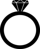 plano ilustração do uma anel. vetor