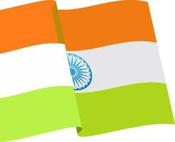 acenando indiano nacional bandeira Projeto. vetor