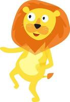 desenho animado personagem do leão. vetor