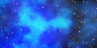 fundo vector azul claro com estrelas pequenas e grandes