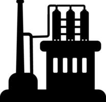 vetor ícone do óleo refinaria máquina.
