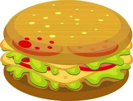 ícone do uma hambúrguer. vetor