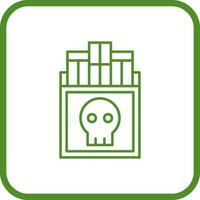 fumar mata o ícone do vetor