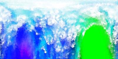 papel de parede de polígono gradiente de vetor azul claro verde