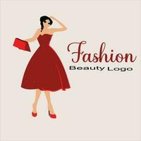 moda logotipo criativo mulheres beleza vida salão beleza logotipo vetor