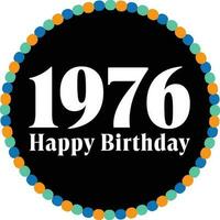 feliz aniversário, 1976, 1977, 1978, 1979, 1980, 1981, 1982, 1983, 1984, 1985 vetor