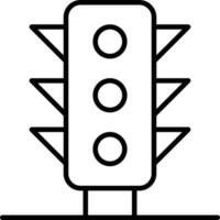 ícone de linha de semáforo vetor