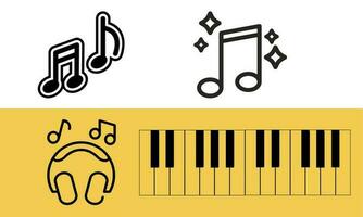 música logotipo vetor Projeto ilustração