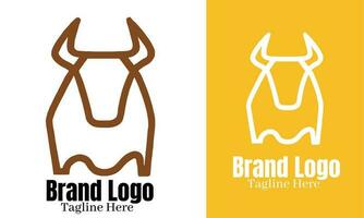 búfalo logotipo vetor, marca identidade emblema vetor
