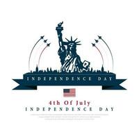 EUA 4º do julho, independência dia EUA, vetor ilustração