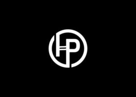 hp moderno letras monograma logotipo projeto, hp círculo inicial letras logotipo Projeto. hp círculo logotipo Projeto modelo. abstrato carta hp logotipo vetor