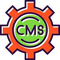 cms vetor ícone Projeto