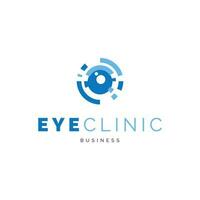olho clínica ícone logotipo Projeto modelo vetor