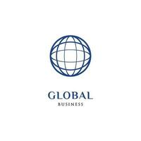 global ícone logotipo Projeto modelo vetor