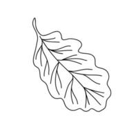 folha simples vetor minimalista conceito esboço ilustração, fino linha mão desenhado natural floral elemento, elemento para convites, cumprimento cartões, livreto Projeto