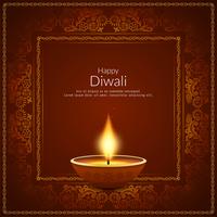 Fundo festival indiano feliz Diwali feliz vetor