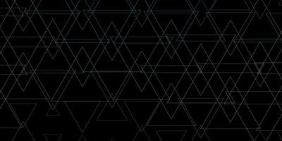 fundo de vetor azul escuro com triângulos de linhas ilustração abstrata moderna com modelo de triângulos coloridos para páginas de destino