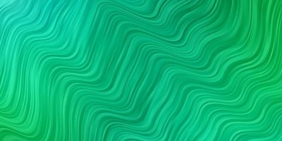 fundo de vetor verde claro com linhas irônicas ilustração brilhante com modelo de arcos circulares de gradiente para celulares