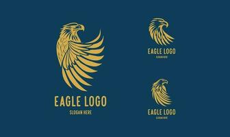 Águia logotipo vetor. estilizado gráfico Águia pássaro logotipo modelo. vetor
