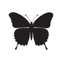 silhueta do borboleta. monocromático vetor ilustração