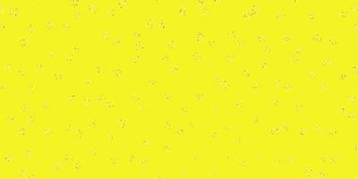 textura de doodle de vetor vermelho amarelo claro com flores