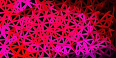 fundo de mosaico de triângulo de vetor rosa roxo escuro