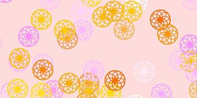 fundo vector rosa claro amarelo com bolhas