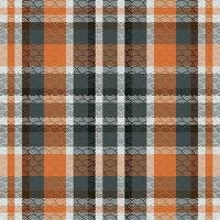 clássico escocês tartan Projeto. tradicional escocês xadrez fundo. tradicional escocês tecido tecido. lenhador camisa flanela têxtil. padronizar telha amostra incluído. vetor