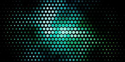 fundo de vetor verde azul escuro com círculos design decorativo abstrato em estilo gradiente com design de bolhas para banners de cartazes