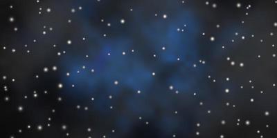 textura de vetor azul escuro com belas estrelas ilustração colorida em estilo abstrato com padrão de estrelas gradientes para embrulhar presentes