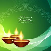 Fundo religioso feliz abstrato de Diwali vetor