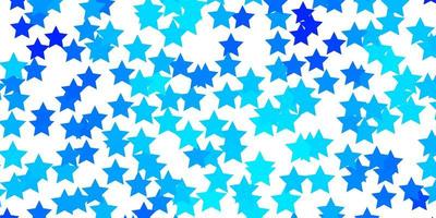 padrão de vetor azul claro com estrelas abstratas ilustração decorativa com estrelas no padrão de modelo abstrato para livretos de anúncio de ano novo