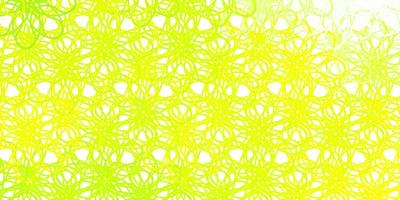 fundo vector verde-claro amarelo com curvas